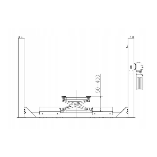 PODNOŚNIK 4-KOLUMNOWY GRUBBER SDW-50.3DNN POD GEOMETRIĘ